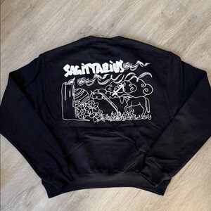 SAGITTARIUS unisex Graphic Crewneck Sweatshirt - Black